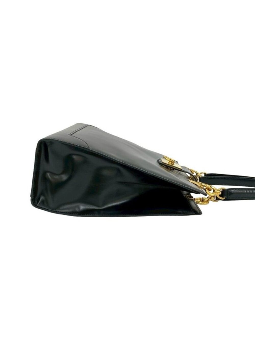 Celine Vintage Logo Ring Calf Leather Handbag - Picture 7 of 11